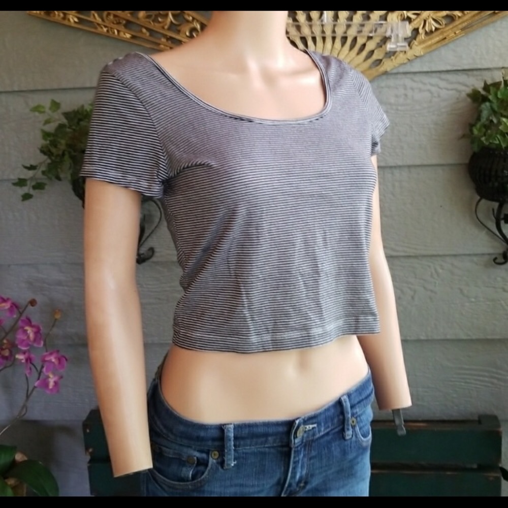 Striped crop top